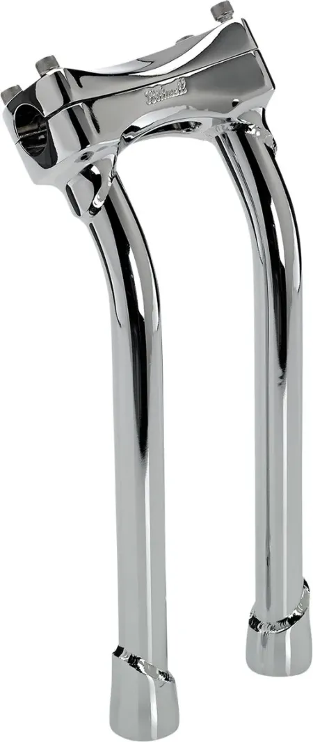 Biltwell 12 Inch Oversized Pullback Murdock Risers in Chrome Finish (6414-105-12)
