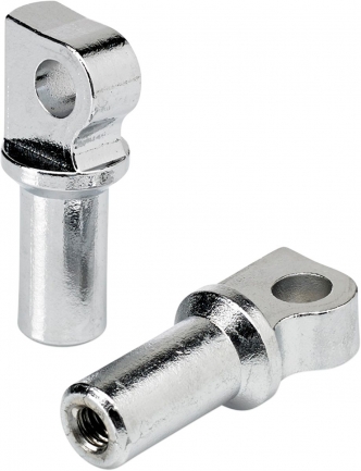 Biltwell Footpeg Clevis Classic Male Mount Adapters in Chrome Finish (0107-1618-05)