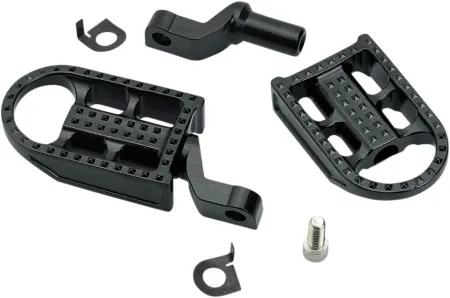 Biltwell Mushman Rider Footpegs in Black Finish For 2007-2019 Sportster Models (7002-201-02)