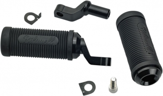 Biltwell Norman Rider Footpegs in Black Finish For 2007-2019 Sportster Models (7004-204-02)