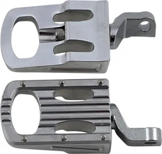 Biltwell Punisher Rider Footpegs in Polished Finish For 2007-2019 Sportster Models (7005-303-02)