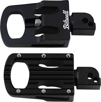Biltwell Punisher Passenger Footpegs in Black Finish For 2018-2023 Softail Models (7005-203-04)