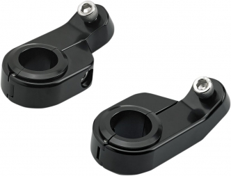 Biltwell Angled Oversized Speed Clamps in Gloss Black Finish For Universal Use (6903-201)