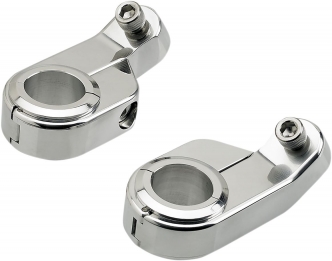 Biltwell Angled Oversize Speed Clamps in Chrome Finish (6903-105)