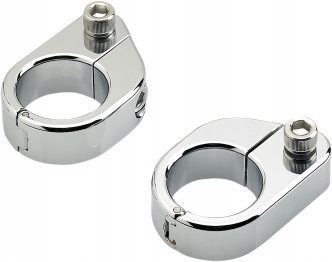 Biltwell Straight Oversize Speed Clamps in Chrome Finish (6907-105)