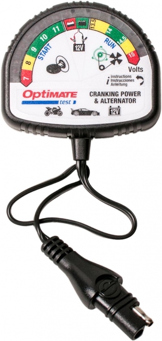 TecMate OptiMate Test Cranking & Alternator Battery Tester (TS120N)