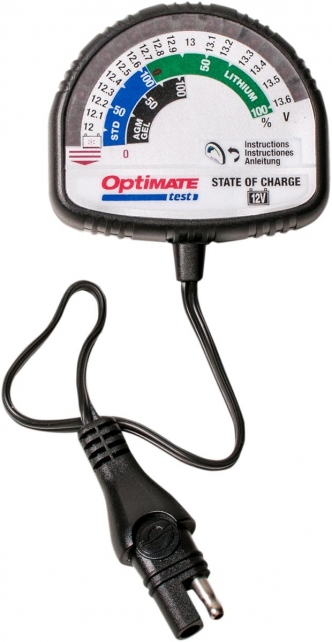 TecMate OptiMate Test - State Of Charge Battery Tester (TS126N)
