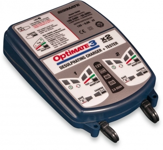TecMate OptiMate 3 x 2 Bank Battery Charger (TM450)