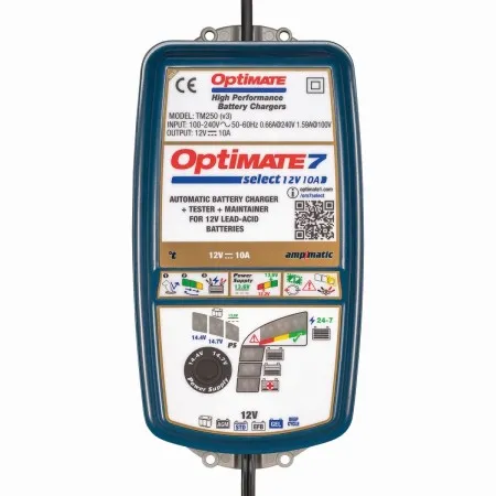 TecMate OptiMate 7 Select Battery Charger (TM250V3)
