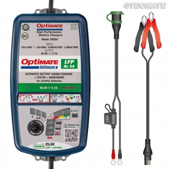 TecMate OptiMate Lithium 8S 24V 5A Battery Charger (TM280)