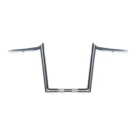 Wild 1 12 Inch Rise Chubby Reaper Handlebars in Chrome For 1982-2020 Harley Davidson Models (Excl. 88-11 Springers) (WO582)