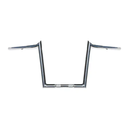 Wild 1 12 Inch Rise Chubby Reaper Handlebars in Chrome For 1982-2020 Harley Davidson Models (Excl. 88-11 Springers & 82-20 Touring Models) (WO582)