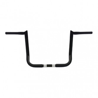 Wild 1 14 Inch Rise Chubby Reaper Handlebars in Black For 1982-2020 Harley Davidson FLT/Touring Models With Batwing Fairing (WO594B)