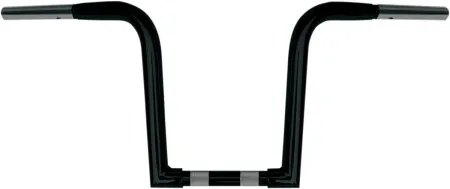 Wild 1 10 Inch Outlaw Z Apehanger in Black Finish For 1982-2020 Harley Davidson With Mechanical & E-Throttle (Excluding 1988-2011 Springers) Models (WO610B)