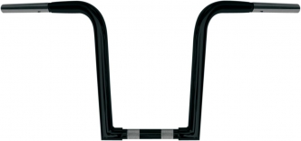 Wild 1 12 Inch Outlaw Z Apehanger in Black Finish For 1982-2020 Harley Models With Mechanical & E-Throttle (Excluding 1988-2011 Springers) (WO612B)