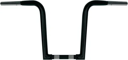 Wild 1 12 Inch Outlaw Z Apehanger in Black Finish For 1982-2020 Harley Models With Mechanical & E-Throttle (Excluding 1988-2011 Springers) (WO612B)