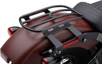 Cobra Detachable Solo Luggage Rack In Black For Harley Davidson 2018-2021 Softail Slim FLSL & 2019-2022 Softail Street Bob FXBB Models (602-2510B)