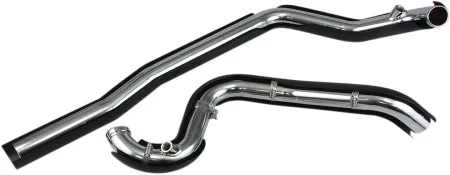 Cobra True Dual Header Pipes In Black For Harley Davidson 2007-2008 Touring Models (6251RB)