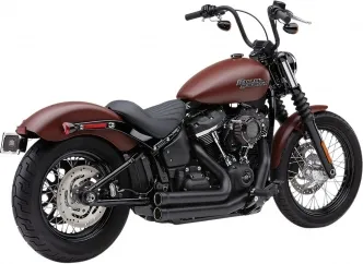 Cobra Speedster 909 Exhaust System In Black For Harley Davidson 2018-2024 Softail FLHC/S Heritage Classic & Softail FLSB Sport Glide Models (6713B)