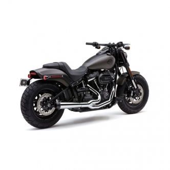 Cobra El Diablo 2 Into 1 Exhaust System In Chrome For Harley Davidson 2018-2023 Softail FLFB/S Fatboy, FXBR/S Breakout Models (6475)