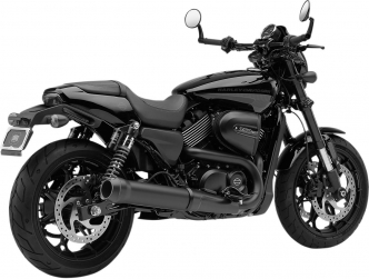 Cobra 4 Inch El Diablo Slip-On Muffler In Black For Harley Davidson 2017-2020 XG750A Street Rod Models (6511B)