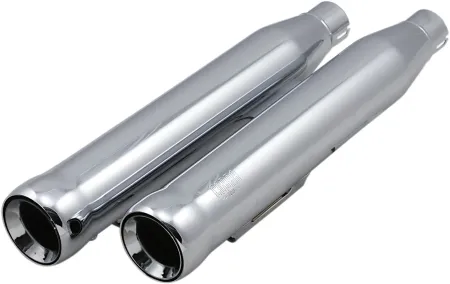 Cobra 3 Inch Neighbour Hater Slip-On Mufflers In Chrome For Harley Davidson 1991-2017 Dyna Models (Excludes 2008-2017 FXDF Fat Bob, 2010-2017 FXDWG Wide Glide & 2016-2017 FXDLS Lowrider S Models) (6045)