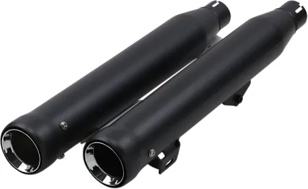 Cobra 3 Inch Neighbour Hater Slip-On Mufflers In Black For Harley Davidson 2008-2017 FXDF Fat Bob, 2010-2017 FXDWG & 2016-2017 FXDLS Models (6049B)