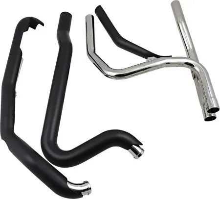 Cobra Powerport Dual Headpipes In Black For Harley Davidson 2010-2016 Tri Glide Ultra Classic Models (6254RB)
