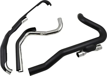 Cobra Pro Chamber Headpipes In Black For Harley Davidson 2017-2023 Tri Glide Ultra Classic Models (6256RB)