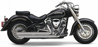 Cobra Speedster Slashdown Exhaust System In Chrome Finish For Yamaha 1999-2007 XV 1600 & XV 1700 Models (2821)