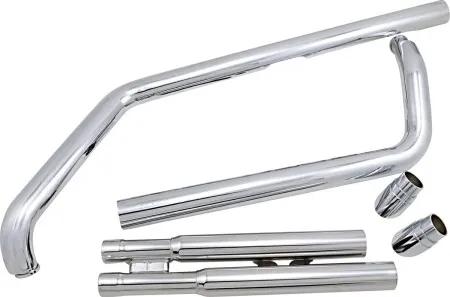 Cobra Speedster Slashdown 2 Into 2 Exhaust System In Chrome Finish For Kawasaki 1996-2008 VN 1500/1600 Vulcan Models & Suzuki 2004-2005 Marauder Models (4819)