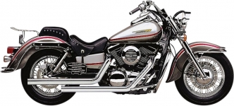 Cobra Dragsters 2 Into 2 Exhaust System In Chrome For Kawasaki 1996-2008 VN 1500/1600 Vulcan Models (4619T)