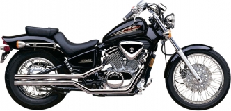 Cobra Fatty Shotgun 2 Into 2 Exhaust System With Straight Cut Tip In Chrome For Honda 1988-2007 VT 600 Shadow Models (1461)