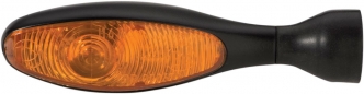 Kellermann Micro 1000 Halogen Rear Turn Signal in Black Finish With Amber Lenses (Sold Singly) (123.200)