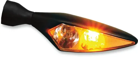 Kellermann Micro Rhombus PL Front Left/Rear Right Led Turn/Position Light in Black Finish With Clear Lenses (Sold Singly) (147.200)
