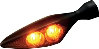 Kellermann Micro Rhombus Dark Led Turn Signal FR/RL in Black Finish (Sold Singly) (148.150)