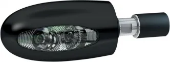 Kellermann BL 1000 Led Bar End Indicator in Black Finish With Clear Lenses (Sold Singly) (120.200)