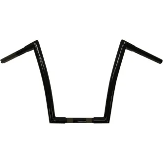Todds Cycle 14 Inch Ape Hanger 1-1/4 Inch Diameter Strip Handlebar In Gloss Black (0601-2551)