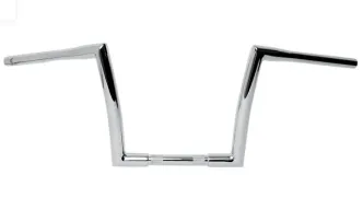 Todds Cycle 12 Inch Ape Hanger 1 1/4 Inch Diameter Strip Handlebar In Chrome (0601-2801)