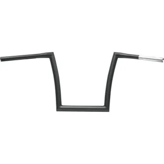 Todds Cycle 12 Inch Ape Hanger 1 1/4 Inch Diameter Strip Handlebar In Flat Black (0601-2807)