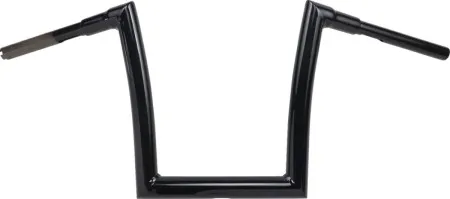 Todds Cycle 12 Inch Ape Hanger 1 1/2 Inch Diameter Strip Handlebar In Gloss Black (0601-4884)