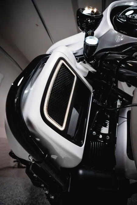 Custom Dynamics Lower Fairing Light Inserts For 2014-2021 Touring Road/Electra/Street And Tri Glide Models (CD-LF-AW-B)