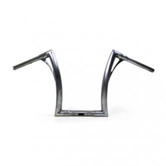 Kodlin Flow-Bar Super Fat TUV Approved Tall Handlebar In Raw Finish For Harley Davidson 2018-2020 FLHR Road King Models With 1-1/4 Inch Risers (K55284)