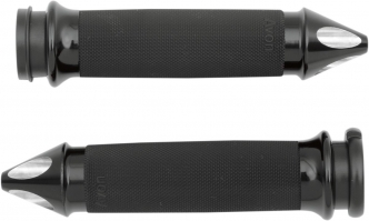 Avon Grips Custom Spike Throttle-By-Wire In Black Anodised Finish (CC-86-ANO-SP-FL)