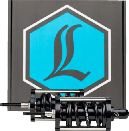 Legend Suspensions Revo-A Heavy Duty Shocks in Black Finish For 2000-2017 FLS/FLST/FXS/FXST Models (1310-1974)