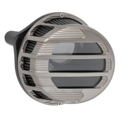 Arlen Ness Sidekick Air Cleaner Kit In Titanium Finish For Harley Davidson 2018-2024 Softail, 2017-2025 Touring & Trike (Gen 1) M8 Models (81-308)