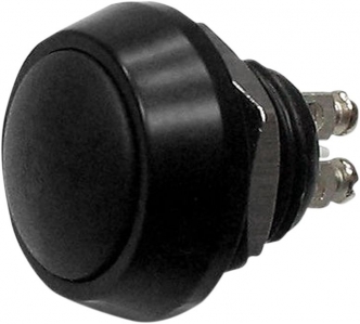 Motogadget M12 Threaded Replacement Push Button Switch in Black Finish (9003044)