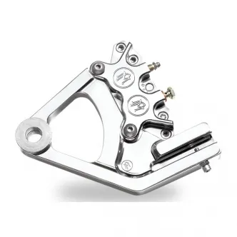 Performance Machine Rear 4 Piston Caliper Bracket in Chrome Finish For Late 1987-1999 Softail Models (0023-1526JJ-CH)
