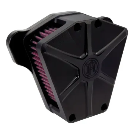 Performance Machine Air Cleaner Array in Black Ops Finish For 2016-2017 Softail, 2017 FXDLS, 2008-2016 Touring, Trike (E-Throttle) Models (0206-2084-SMB)