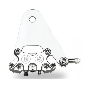 Performance Machine Rear 4 Piston 11.5 Inch Disc Caliper Bracket in Polished Finish For 3/4 Inch Axle (0023-1586AG-P)